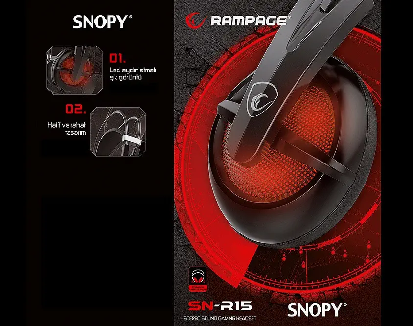 Rampage SN-R15 Gaming (Oyuncu) Kulaklık