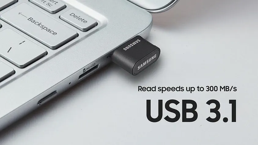 Samsung FIT Plus MUF-256AB/APC 256GB USB 3.1 Flash Bellek