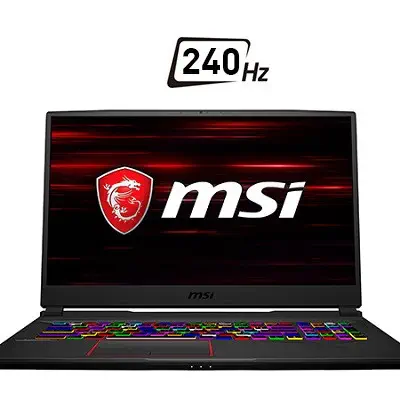 MSI GE75 Raider 9SG-1235TR I7-9750H 64GB 1TB 512GB SSD 8GB RTX2080 17.3” Windows10 Gaming Notebook