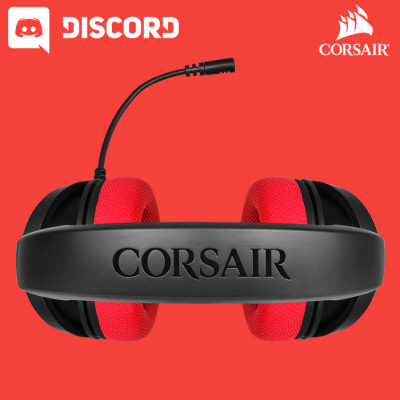 Corsair HS35 Stereo Kırmızı CA-9011198-EU Kablolu Gaming Kulaklık