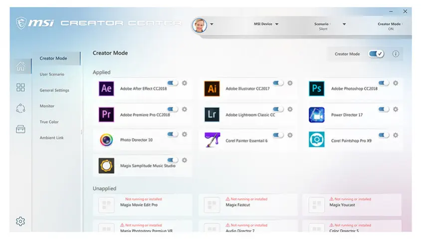 MSI Modern 14 A10RB-629XTR Notebook