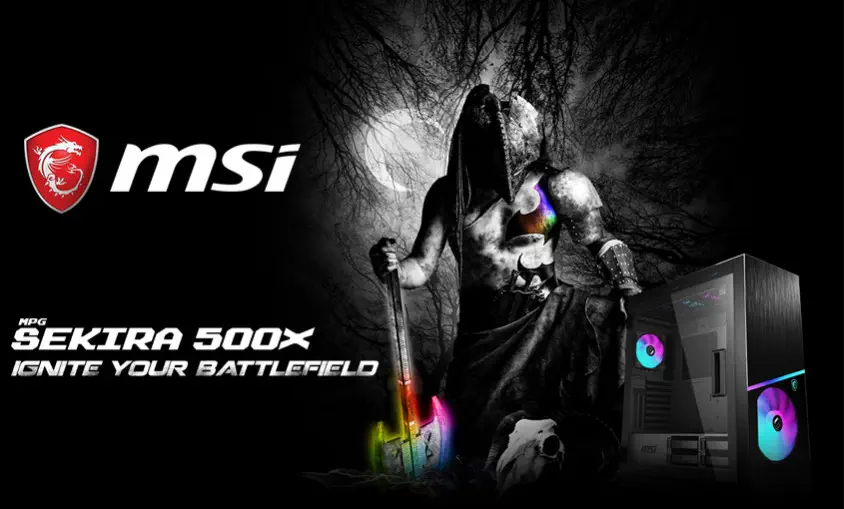 MSI MPG Sekira 500X E-ATX Mid-Tower Gaming Kasa