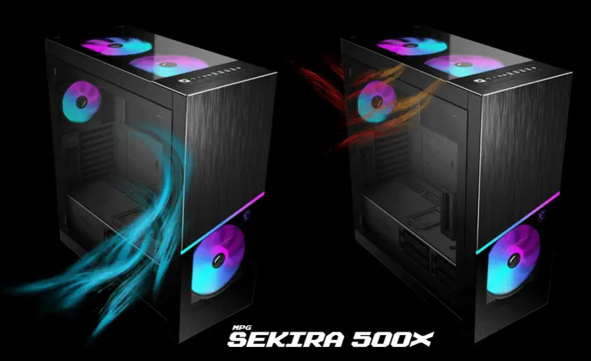 MSI MPG Sekira 500X E-ATX Mid-Tower Gaming Kasa