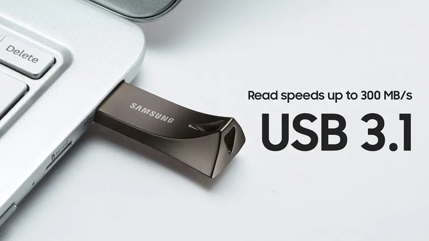 Samsung BAR Plus  MUF-128BE4/APC 128GB USB 3.1 Flash Bellek