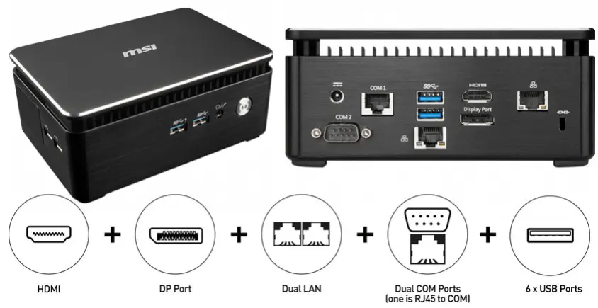 MSI Cubi 3 Silent S-051XTR Siyah Mini PC