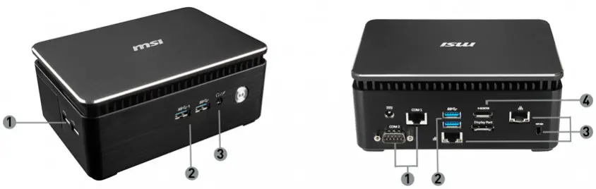 MSI Cubi 3 Silent S-051XTR Siyah Mini PC