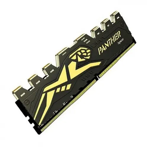 Apacer Panther EK.08G2V.GEC 8GB  DDR4 2666 Mhz CL16 Black Gold Gaming (Oyuncu) Ram 