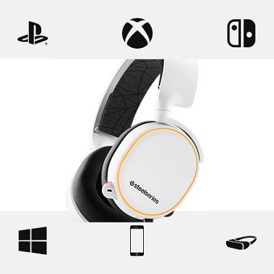 Steelseries 61507  Arctis 5 White Gaming Kulaklık (2019 Edition) 