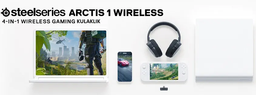 Steelseries 61512 Arctis 1 Wireless Siyah Gaming Kulaklık