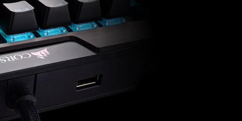 Corsair K70 RGB MK.2 RapidFire Türkçe 2 x USB Port Medya Kontrol Tuşları Cherry MX Speed Gaming Mekanik Klavye CH-9109014-TR