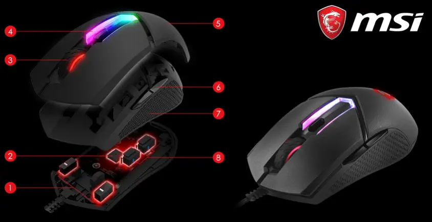 Msi Clutch GM30 Kablolu Gaming Mouse