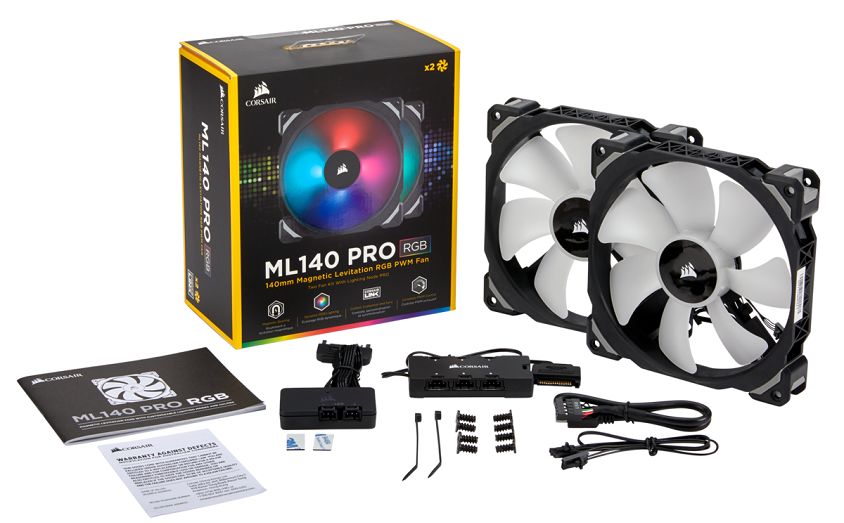 Corsair ML140 Pro CO-9050078-WW 140mm RGB Led 2`li Kasa Fanı