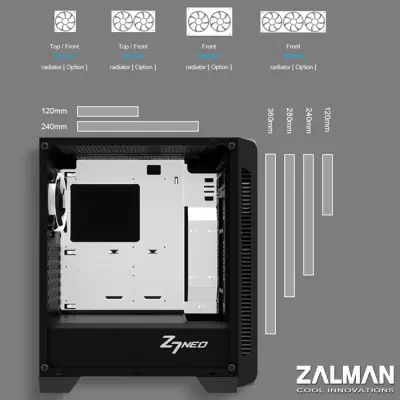 Zalman Z7 Neo 850W Midi Tower Gaming Kasa