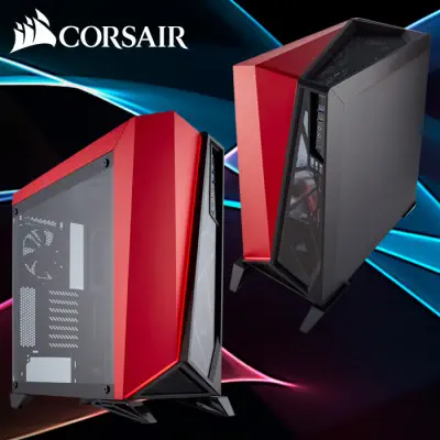 Corsair Carbide Spec-Omega CC-9011120-WW Siyah-Kırmızı Mid-Tower Gaming Kasa