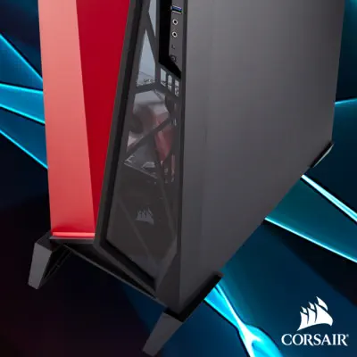 Corsair Carbide Spec-Omega CC-9011120-WW Siyah-Kırmızı Mid-Tower Gaming Kasa