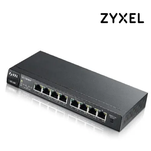 Zyxel GS1100-8HP 8 Port Gigabit Web Yönetilebilir Switch
