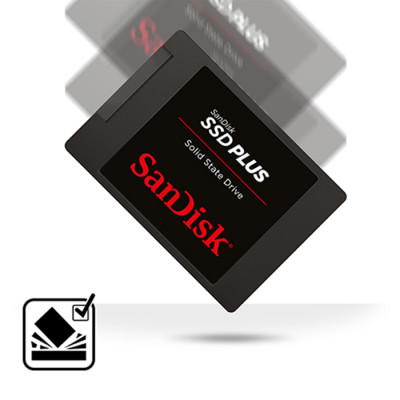 SanDisk SSD Plus 1TB 2.5" 535MB/450MB/s SATA 3 SSD Disk - SDSSDA-1T00
