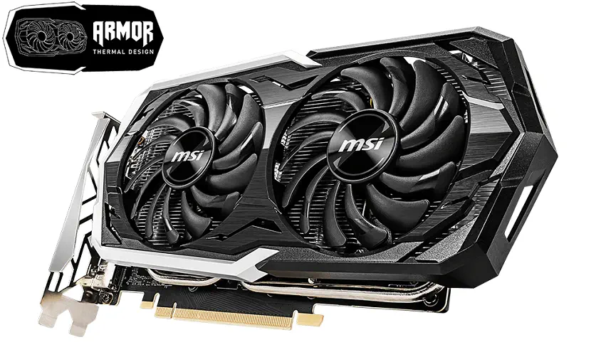 MSI GeForce GTX 1660 Ti Armor 6G 6GB GDDR6 192Bit DX12 Gaming Ekran Kartı