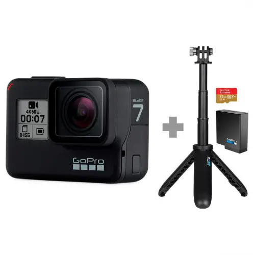 GoPro Hero7 Black Aksiyon Kamerası Holiday Bundle Seti