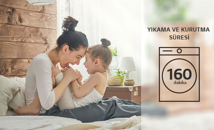 LG F4V9RCP2E A Wi-Fi 1400 Devir 10.5 kg / 7 kg Kurutmalı Çamaşır Makinesi