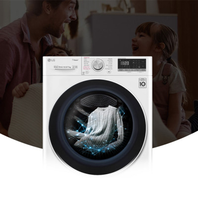 LG F4V5RGP0W A Wi-Fi 1400 Devir 10.5 kg / 7 kg Kurutmalı Çamaşır Makinesi