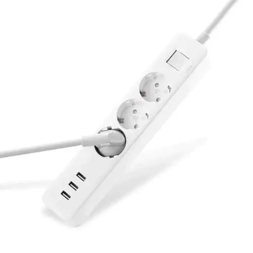 Xiaomi Power Strip - 3`Lü Priz 3 Usb Girişli TR Uyumlu