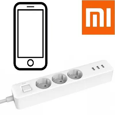 Xiaomi Power Strip - 3`Lü Priz 3 Usb Girişli TR Uyumlu