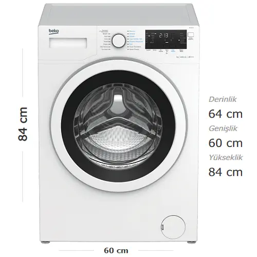 Beko BK 9101 EY A+++ 1000 Devir 9 kg Çamaşır Makinesi