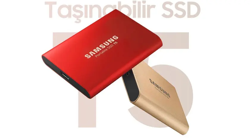 Samsung T5 MU-PA500G/WW 500GB 2.5″ USB 3.1 Siyah Taşınabilir SSD Disk