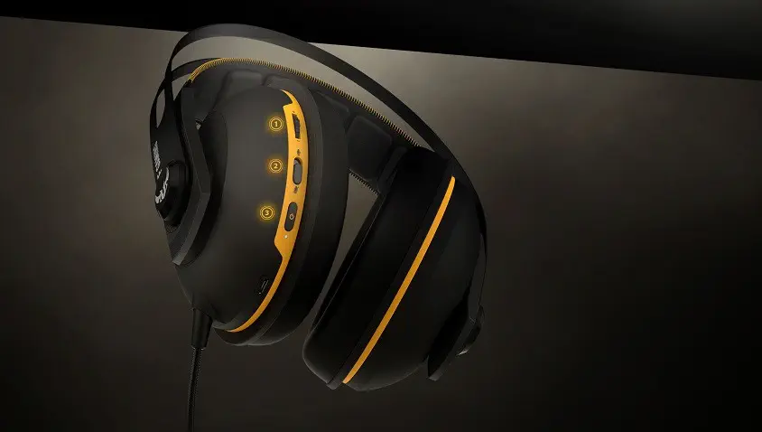 Asus TUF Gaming H7 Wireless Yellow Gaming (Oyuncu) Kulaklık