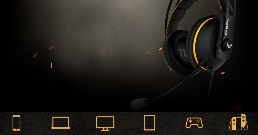 Asus TUF Gaming H7 Yellow Kablolu Gaming (Oyuncu) Kulaklık
