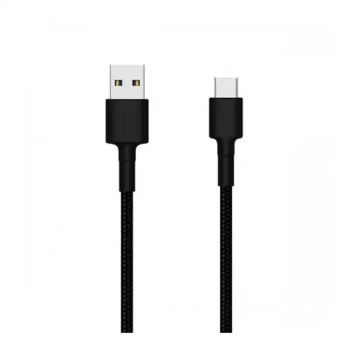 Xiaomi Type-C Örgülü Siyah Şarj Kablosu 100cm 