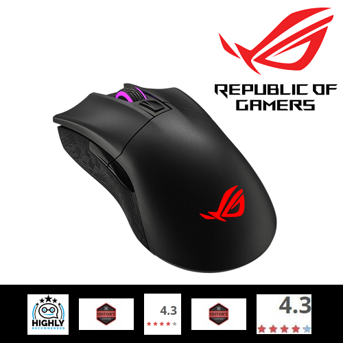 Asus ROG Gladius II Wireless 16000 DPI 6 Tuş Optik 2.4GHz/Bluetooth RGB