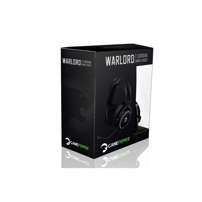 Gamepower Warlord Siyah 7.1 Surround RGB Gaming Kulaklık