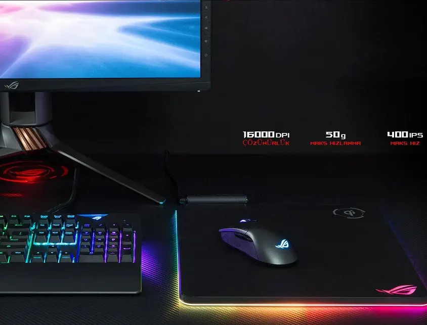 Asus ROG Gladius II Wireless Kablosuz Gaming Mouse