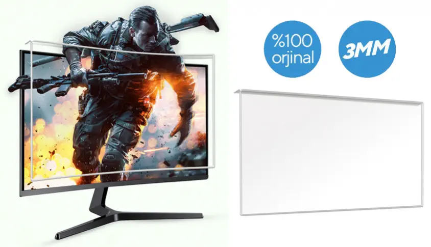 Etiasglass 21.5'' 54 Ekran Monitör Ekran Koruyucu