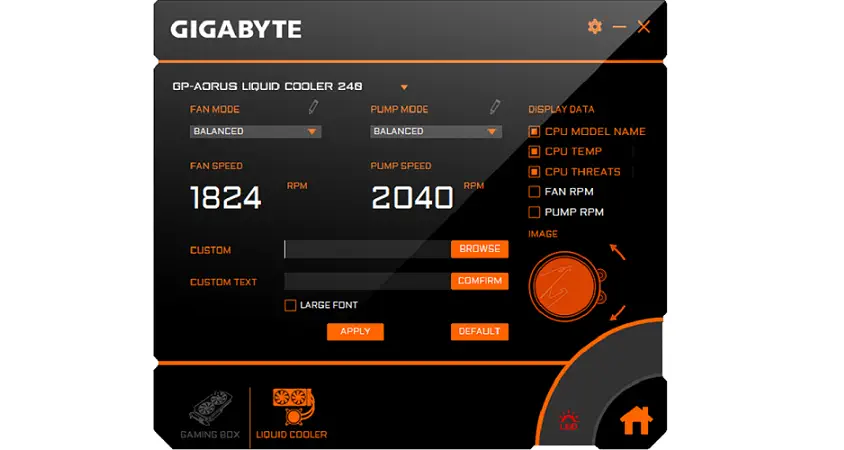 Gigabyte Aorus Liquid Cooler 240 Sıvı Soğutma -GP-ALQCO240