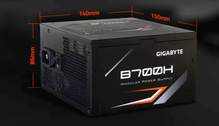 Gigabyte B700H 700W Yarı Modüler Gaming Power Supply - GP-B700H