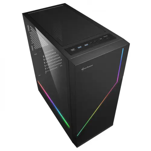 Sharkoon RGB Flow ARGB Mid-Tower Gaming Kasa