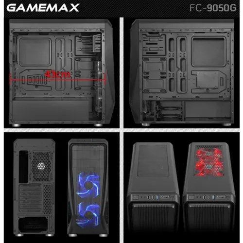 Frisby FC-9050G Gamemax 650W Mid-Tower Gaming Kasa