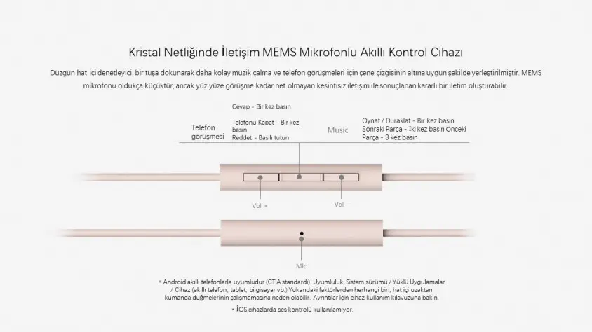 1MORE E1025 3.5mm Çift Dinamik Sürücü Siyah Kulaklık