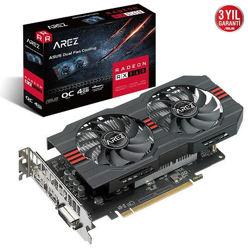 Asus AREZ RX560 O4G EVO AMD Radeon RX 560 4GB GDDR5 128Bit DX12