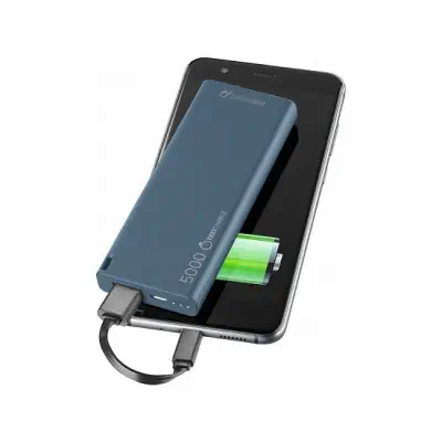 CellularLine FreePower Slim 5000 mAh Mavi Taşınabilir Şarj Cihazı