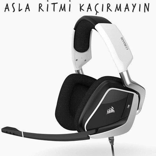 Corsair Void RGB Elite USB Beyaz CA-9011204-EU Kablolu Gaming Kulaklık