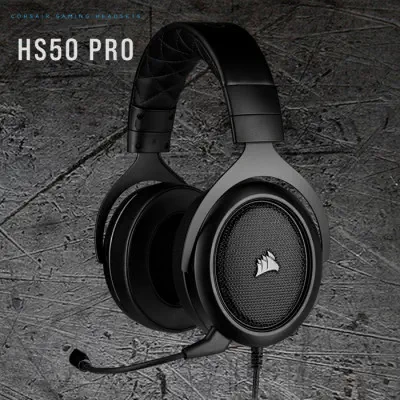 Corsair HS50 Pro Stereo Karbon CA-9011215-EU Kablolu Gaming Kulaklık