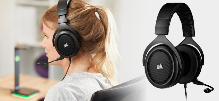 Corsair HS50 Pro Stereo Karbon CA-9011215-EU Kablolu Gaming Kulaklık