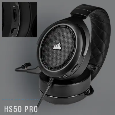 Corsair HS50 Pro Stereo Karbon CA-9011215-EU Kablolu Gaming Kulaklık