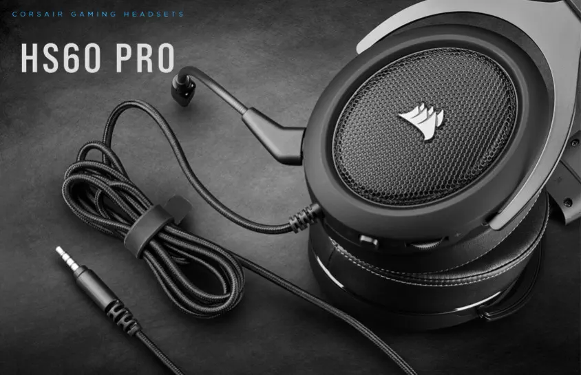 Corsair HS60 Pro Surround Karbon CA-9011213-EU Kablolu Gaming Kulaklık