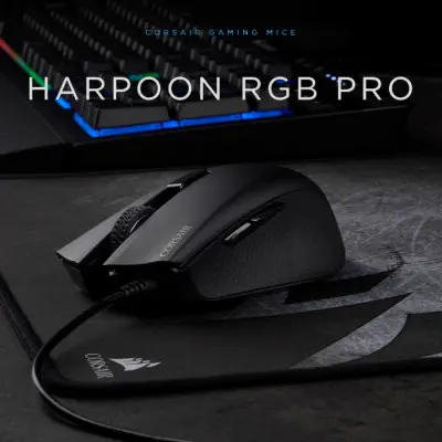 Corsair Harpoon RGB Pro CH-9301111-EU Kablolu Siyah Gaming Mouse