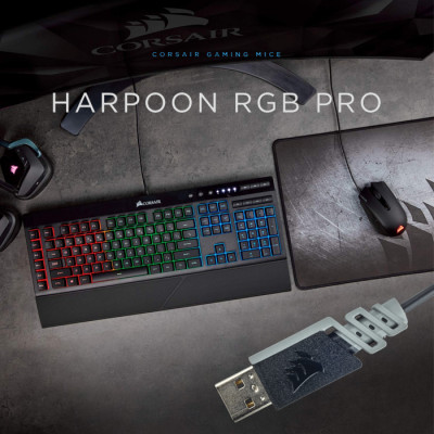 Corsair Harpoon RGB Pro CH-9301111-EU Kablolu Siyah Gaming Mouse